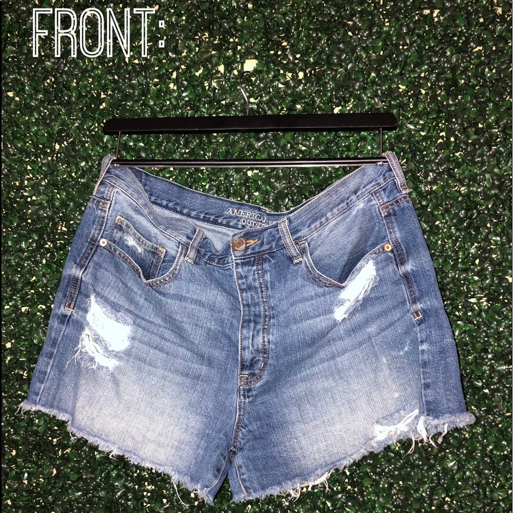 American Eagle Distressed Jean Shorts